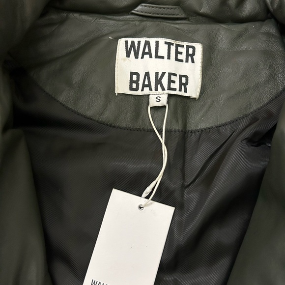 NWT! Walter Baker Leather Puffer Jacket. Size Small - Picture 5 of 8